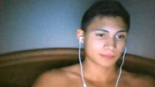 Handsome Italian lad webcam masturbating