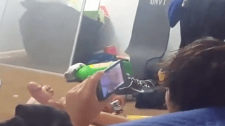 Spycam catches guy wanking to gay porn on his phone