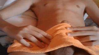 Amazing 6 pack guy plays with his knob